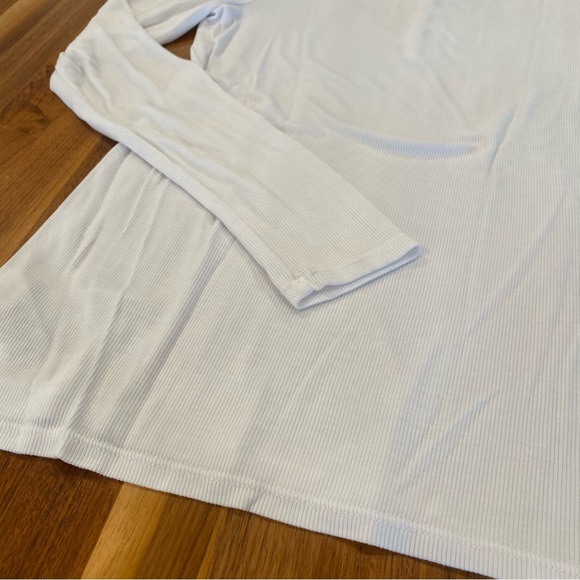 Splendid White Ribbed Tee - Picture 4 of 9